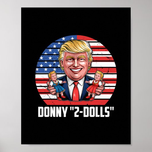 ドニー2ドールの面白いトランプデザイン ポスター (正面)