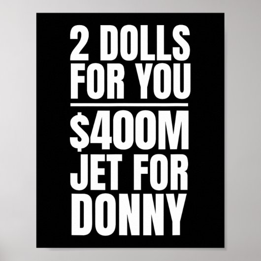 ドニー2人形Dony Qの4億ドルのジェット機 ポスター (正面)