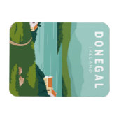 ドネガルアイルランドレトロトラベルアートヴィンテージ マグネット (横)