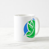 ドネートライフ(生命の寄贈)・臓器提供者認知バタフライ コーヒーマグカップ (正面右)