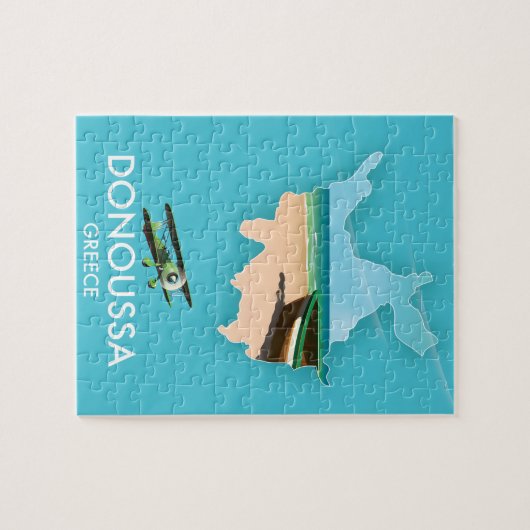 ドノサギリシャの旅行地図 ジグソーパズル (横)