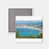 ドノスティアのサン・セバスチャンの空中表示 マグネット (正面/裏面)