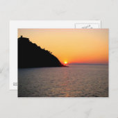 ドノスティアの夕日 – サンセバスチャン ポストカード (正面/裏面)