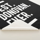 ドノバンパーソナライズされたネーム誕生日ギフト シェルパブランケット (3/4)