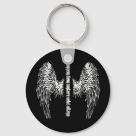 ドノヴァンのタトゥーの基本的な黒いボタンキーチェーン キーホルダー