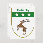 ドハティ・コート・オブ・アームズ/家紋 ポストカード (正面/裏面)