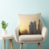 ドハ、カタールの上の日没装飾用クッション クッション (椅子)