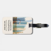 ドハ、カタール|都市スカイライン ラゲッジタグ (裏面横)