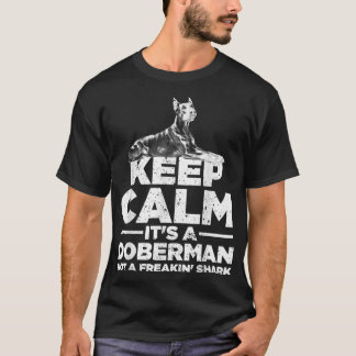 ドバおもしろいーマン・アート・ウ男性へマン・ウィメン・キッズ・ドバーマン・ピン Tシャツ
