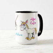 ドバおもしろいー・ユニコーンパーソナライズされた マグカップ (正面右)