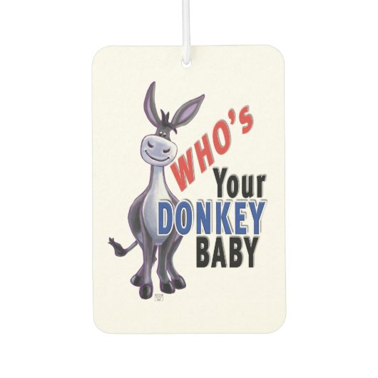 ドバおもしろいー、誰があなたのドバベビー カーエアーフレッシュナー (正面)