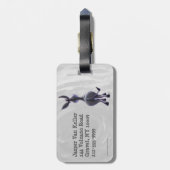 ドバおもしろいー、誰があなたのドバベビー ラゲッジタグ (裏面縦)