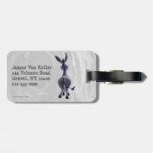 ドバおもしろいー、誰があなたのドバベビー ラゲッジタグ (裏面横)