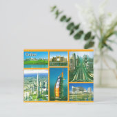 ドバイからのグリーティングポストカード ポストカード (スタンド正面)