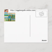 ドバイからのグリーティングポストカード ポストカード (裏面)