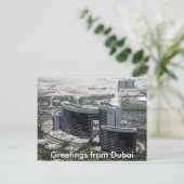 ドバイからの挨拶 ポストカード (スタンド正面)