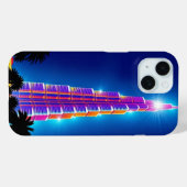 ドバイで最も高いタワー照明グラフィック – モバイル Case-Mate iPhoneケース (裏面 (横))