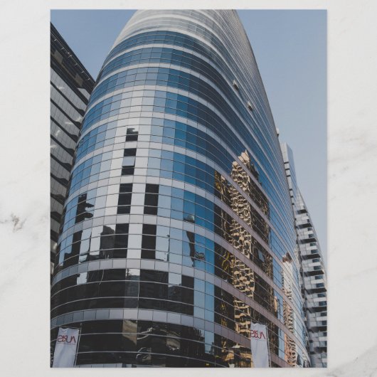 ドバイのガラスビル チラシ (正面)