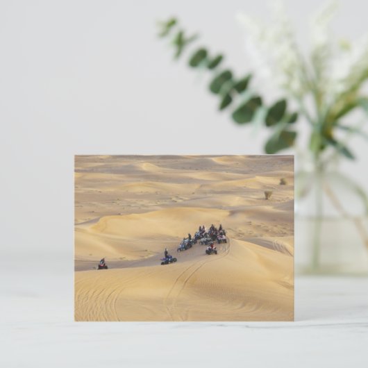 ドバイのデザートクワッドバイク ポストカード (スタンド正面)