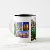 ドバイのマグMOJISOLA A GBADAMOSI OKUBULE ツートーンマグカップ (正面左)