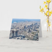 ドバイの上空 カード (黄色い花)