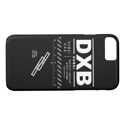 ドバイの国際空港DXBのiPhoneの場合 Case-Mate iPhoneケース (裏面(横))
