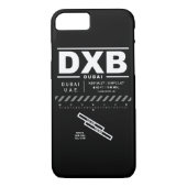 ドバイの国際空港DXBのiPhoneの場合 Case-Mate iPhoneケース (裏面)