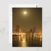 ドバイの夜 ポストカード (正面/裏面)