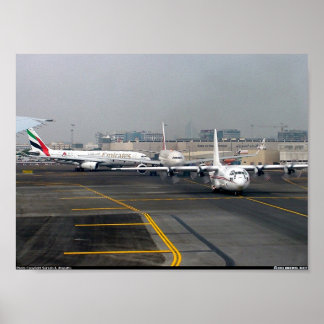 ドバイの朝のラッシュアワー ポスター