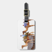 ドバイの砂漠 ラゲッジタグ (正面縦)