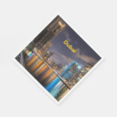 ドバイの街並み スタンダードランチョンナプキン (角)