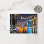 ドバイの街並み ノートカード (正面/裏面インサイチュ)