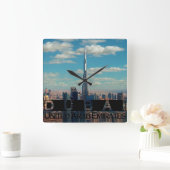 ドバイアラブ首長国連邦の記念品 スクエア壁時計 (ホーム)