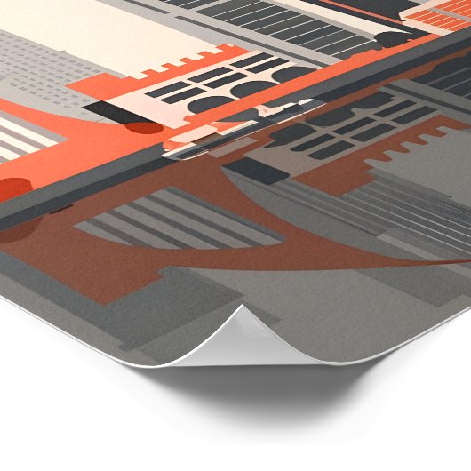 ドバイエレガンス4Kランドスケープ街並み ポスター (角)