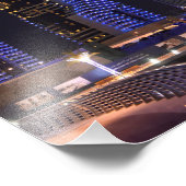 ドバイカヤンタワーat night フォトプリント            (角)