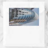 ドバイガラス超高層ビル 長方形シール (バッグ)