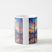 ドバイグランドモスクUAEサンセット コーヒーマグカップ (中央)
