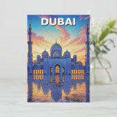 ドバイグランドモスクUAEサンセット シーズンカード (スタンド正面)