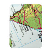 ドバイシティーの地図 マグネット (縦)