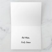 ドバイシティUAEフラグカラーズタイポグラフィ カード (内部)