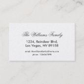 ドバイシティUAEフラグカラーズタイポグラフィ 名刺 (裏面)