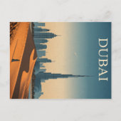 ドバイスカイラインモダンインヴィンテージルック ポストカード (正面)