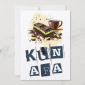 ドバイチョコレートクナファكنافة دبي شوكولاطة فستق 招待状 (正面)