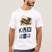 ドバイチョコレートクナファكنافة دبي شوكولاطة فستق Tシャツ (正面)