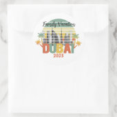 ドバイトラベル観光客バケーショングループ ラウンドシール (バッグ)