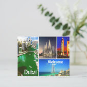 ドバイトートデザインバイモジゾラA GBADAMOSIポストカード ポストカード (スタンド正面)