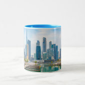 ドバイビジネスベイ統一されたアラブ首長国連邦 ツートーンマグカップ (中央)