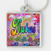 ドバイビスタキ表現ェーチェン キーホルダー (正面)