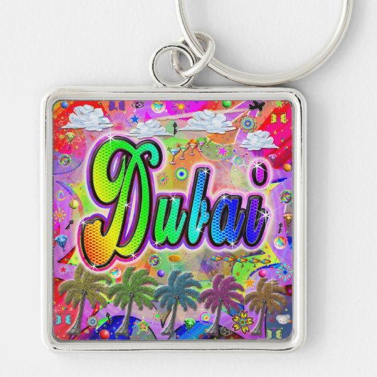 ドバイビスタキ表現ェーチェン キーホルダー (正面)