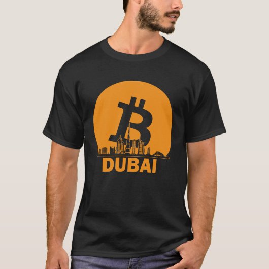 ドバイビットコイン最大主義ビットコインドバイスカイライン Tシャツ (正面)